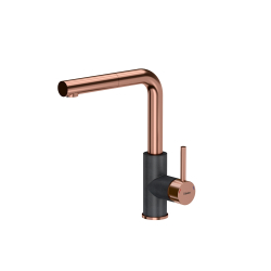 ANGELINA Pull out SteelQ PVD miedziany / czarny metalik