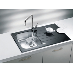 GLASSIX 10 UP PUSH POP-UP 3 1/2 860X500mm satyna - czarny