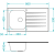 GLASSIX 10 UP PUSH POP-UP 3 1/2 860X500mm satyna - czarny