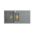 EVAN 156 GraniteQ zlewozmywak z syfonem Push To Open 2-komorowy z/o (1000x500x210; kom. 420x480) silver stone / elementy złote