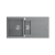 EVAN 156 GraniteQ zlewozmywak z syfonem Push To Open 2-komorowy z/o (1000x500x210; kom. 420x480) silver stone / elementy stalowe