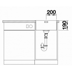 Zlewozmywak BLANCO ANDANO 400-IF/A Stal polerowana, korek auto., InFino, PushControl, 525244