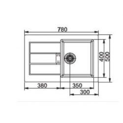 Zlewozmywak Franke SIRIUS SID 611-78 szary 114.0494.830