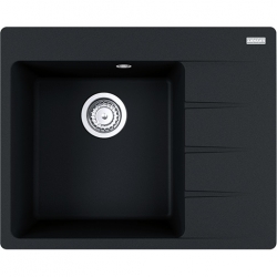 Zlewozmywak FRANKE Fragranit CNG 611-62 TL ociekacz z prawej strony, onyx 114.0633.136