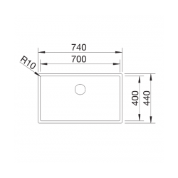 Zlewozmywak BLANCO CLARON 700-U Stal Durinox, InFino 523387