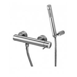 Bateria natryskowa ścienna (kompletna) LIGHT chrom Paffoni Rubinetterie LIG168DCR