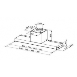 Okap do zabudowy FABER IN-NOVA TOUCH X/BK 60 F-305.0611.152