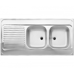 Zlewozmywak BLANCO R-ZS 12x6-2 Stal matowa odwracalny, nakładany (1 1/2) 510505