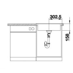 Zlewozmywak BLANCO DANA 6 Stal szczotkowana 525323