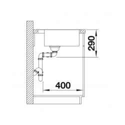 Zlewozmywak ANDANO 400/400-IF/A Stal polerowana, korek auto., InFino, PushControl 525249
