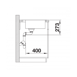 Zlewozmywak BLANCO ZEROX 400-IF/A Stal Durinox, korek auto., InFino, PushControl 523100