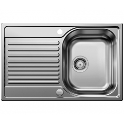 Zlewozmywak BLANCO TIPO 45 S Compact Stal matowa, korek auto. 514104