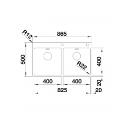 Zlewozmywak ANDANO 400/400-IF/A Stal polerowana, korek auto., InFino, PushControl 525249