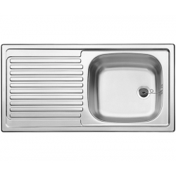 Zlewozmywak BLANCO TOP EES 8x4 Stal matowa odwracalny, bez przelewu (1 1/2) 500370