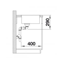 Zlewozmywak BLANCO ANDANO 400/400-IF Stal polerowana, InFino 522985