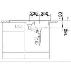 Zlewozmywak BLANCO TIPO 6 S Stal szczotkowana odwracalny 511580