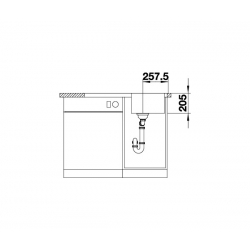 Zlewozmywak BLANCO CLASSIMO 45 S-IF Stal polerowana odwracalny, korek auto., PushControl, InFino 525330