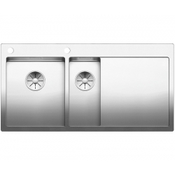 Zlewozmywak BLANCO CLARON 6 S-IF Stal polerowana lewa, korek auto., InFino, PushControl 521646