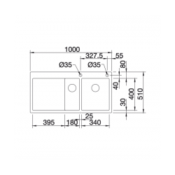 Zlewozmywak BLANCO CLARON 6 S-IF Stal polerowana prawa, korek auto., InFino, PushControl 521645