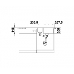 Zlewozmywak BLANCO CLASSIMO 6 S-IF Stal polerowana odwracalny, korek auto., PushControl, InFino 525328