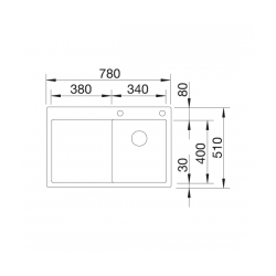 Zlewozmywak CLARON 4 S-IF Stal polerowana prawa, korek auto., InFino, PushControl 521623