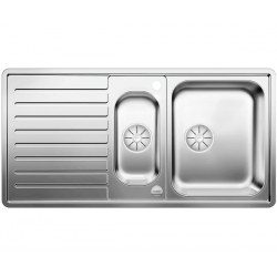 Zlewozmywak BLANCO CLASSIC Pro 6 S-IF Stal polerowana odwracalny, korek auto., InFino, odsączarka stalowa 523665