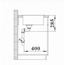 Zlewozmywak BLANCO SOLID 500-IF Stal szczotkowana InFino 526123
