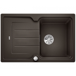 Zlewozmywak BLANCO CLASSIC NEO 45 S Silgranit PuraDur Kawowy odwracalny, korek auto., InFino, deska tworzywo 524014