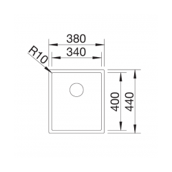 Zlewozmywak BLANCO CLARON 340-U Stal Durinox, InFino 523384