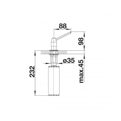 Dozownik BLANCO TANGO chrom 511266