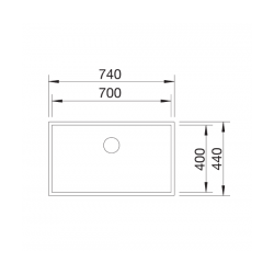 Zlewozmywak BLANCO ZEROX 700-U Stal Durinox, InFino 521560