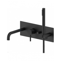Bateria wannowa podtynkowa LIGHT czarny mat Paffoni Rubinetterie LIG001NO
