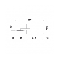 Zlewozmywak BLANCO CLARON 340/180-U Stal polerowana lewa, InFino 521609