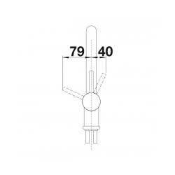 Bateria BLANCO LINUS stal szczotkowana 517183