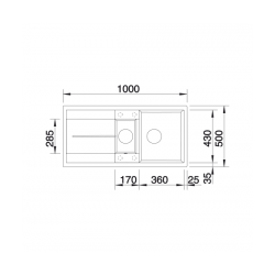 Zlewozmywak BLANCO METRA 6 S Silgranit PuraDur Antracyt odwracalny 513230