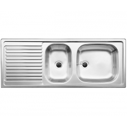 Zlewozmywak BLANCO TOP EZS 11x4 Stal matowa odwracalny, bez przelewu (1 1/2) 500847