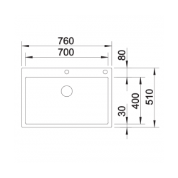 Zlewozmywak BLANCO CLARON 700-IF/A Stal Durinox, korek auto., InFino, PushControl 523394
