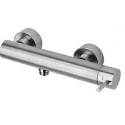 Bateria natryskowa ścienna (korpus) LIGHT stal szczotkowana Paffoni Rubinetterie LIG168ST