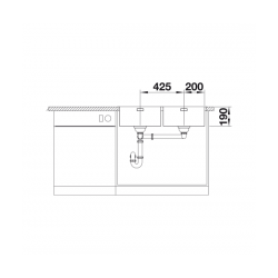 Zlewozmywak BLANCO ANDANO 400/400-IF Stal polerowana, InFino 522985