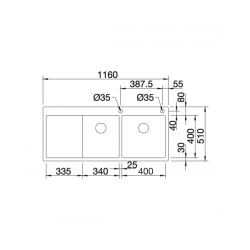 Zlewozmywak BLANCO CLARON 8 S-IF Stal polerowana lewa, korek auto., InFino, PushControl 521652