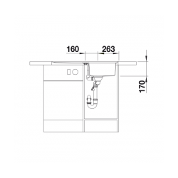 Zlewozmywak BLANCO CLASSIC Pro 45 S-IF Stal polerowana odwracalny, korek auto., InFino 523661