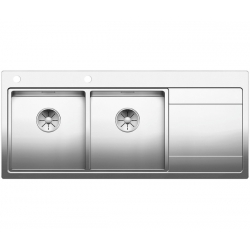Zlewozmywak BLANCO DIVON II 8 S-IF Stal polerowana lewa, korek auto., InFino 521664