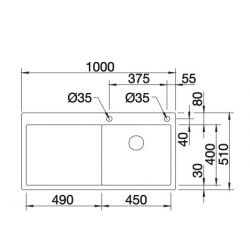 Zlewozmywak BLANCO CLARON 5 S-IF Stal polerowana prawa, korek auto., InFino, PushControl 521625