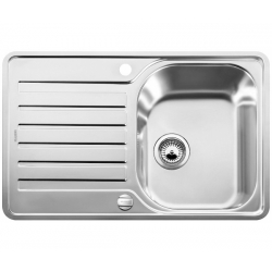 Zlewozmywak Blanco LANTOS 45S-IF Compact stal szczotkowana, z automatycznym korkiem 519059