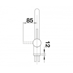 Bateria BLANCO LINUS-F Chromowana ND [niskociśnieniowa] 514277