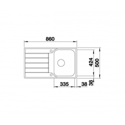 Zlewozmywak BLANCO CLASSIMO 45 S-IF Stal polerowana odwracalny, korek auto., PushControl, InFino 525330