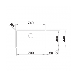 Zlewozmywak BLANCO ZEROX 700-IF Stal Durinox, InFino 523099