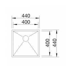 Zlewozmywak BLANCO ZEROX 400-IF Stal polerowana, InFino 521584