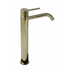 Bateria umywalkowa wysoka (clickclack) LIGHT białe złoto Paffoni Rubinetterie LIG081KWG