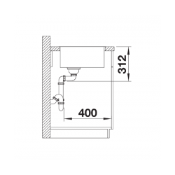 Zlewozmywak BLANCO SUBLINE 500-IF SteelFrame Silgranit PuraDur Biały, InFino 524110